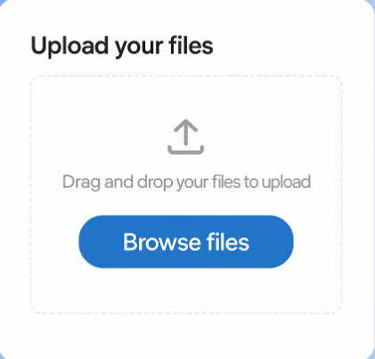 Upload your documents