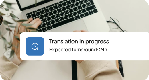 Translator working